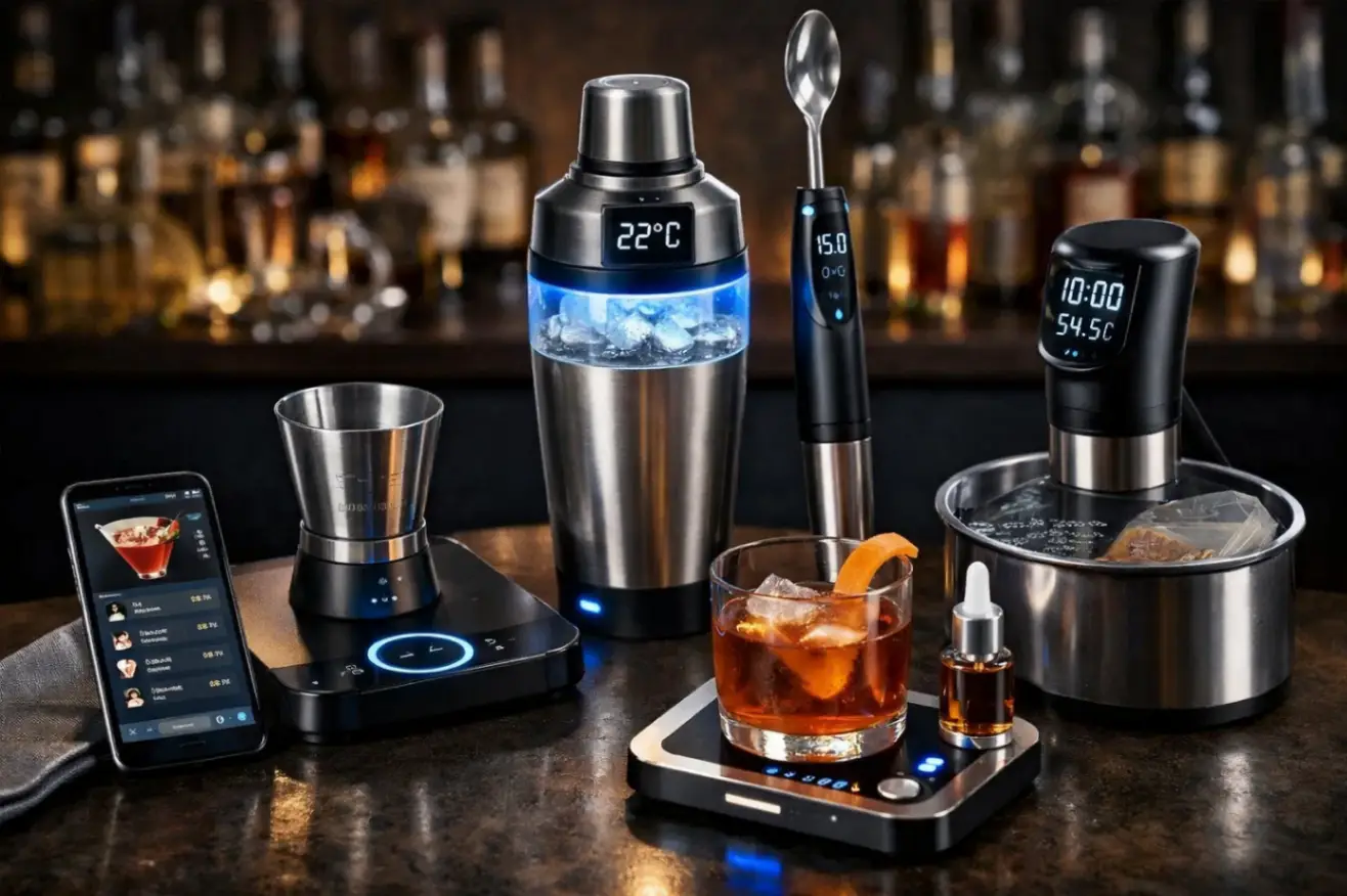 Okos bárkellékek és technológia a koktélkészítésben